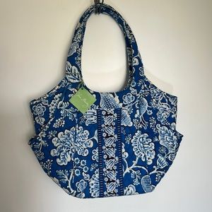 Vera Bradley- “Blue Lagoon” Side by Side Purse/Bag